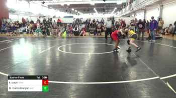 81 lbs Quarterfinal - Karter Pope, Tomahawk Wrestling vs Max Dunkelberger, Hornet Wrestling Club