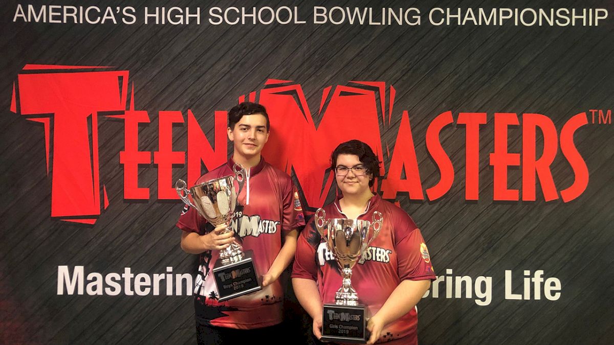 Salinas, Diem Hoist Teen Masters Trophies