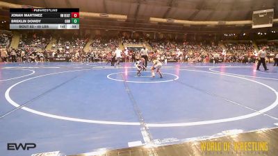 49 lbs Consi Of 16 #1 - Jonah Martinez, NM Beast vs Breklin Dowdy, Greater Heights Wrestling
