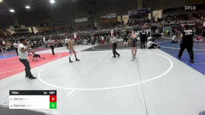 116 lbs Quarterfinal - Lathin Garcia, La Junta Wolfpack vs Juan Ramirez, Scottsbluff WC