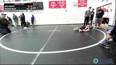 52 lbs Round Of 16 - Jace Wright, Tuttle Wrestling vs Brooks Mahn, Cyclone Wrestling Club