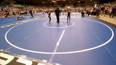 90 lbs Quarterfinal - Cash Howard, Coweta Tiger Wrestling vs Emerson Luxton, Bartlesville Wrestling Club