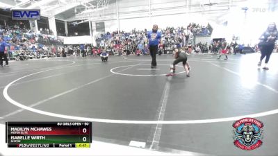 50 lbs Semifinal - Madilyn McHawes, Moyer Elite vs Isabelle Wirth, SlyFox