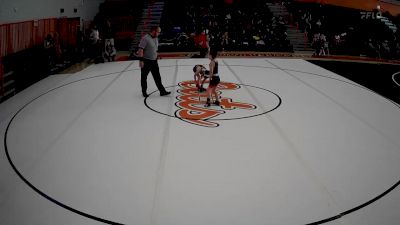 6U - 45 lbs Cons. Round 2 - Lincoln Huber, Mat Hogs Wrestling Club vs Maxon Hemminger, Derry