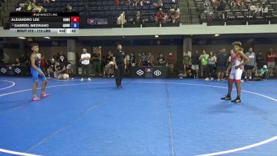 115 lbs Quarters - Alejandro Lee, Big Game Wrestling Club vs Gabriel Medrano, Gracie Barra Westchase Wrestling
