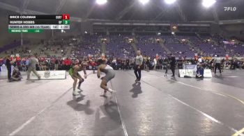 157 lbs Semis & 3rd Wb (16 Team) - Brice Coleman, Cumberlands (Ky.) vs Hunter Hobbs, Providence (Mont.)