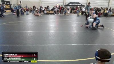 55 lbs Round 4 - Liam Sokolov, Siebert Elementary Midland Mi vs Kollin Bonesteel, Columbiaville Elementary School