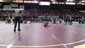 110 lbs Champ. Round 3 - Brooklyn Lanningham, Columbia vs Rhiley Lees, LaGrande