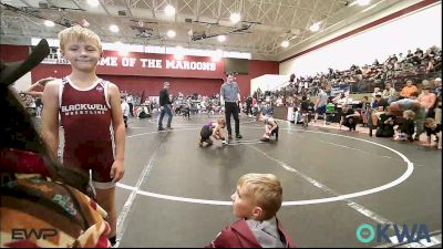 61 lbs Quarterfinal - Jaxon Clayborn, Wichita Training Center vs Paxtin Hafer, Mannford Pirate Youth Wrestling
