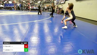 47 lbs Rr Rnd 2 - Piper Norrell, F-5 Grappling vs Tinley Jones, Kingfisher YellowJackets