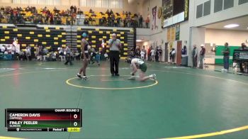 132 lbs Champ. Round 2 - Cameron Davis, CHIPPEWA vs Finley Peeler, GLENOAK
