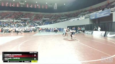 6A-182 lbs Champ. Round 2 - Michael Campos, Liberty vs Corbyn Schumack, South Medford