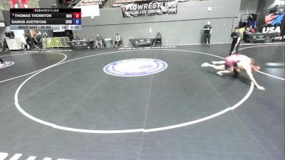 65 kg Cons. Round 3 - Thomas Thornton, Rooster City vs Sarkis Avetisyan, El Camino Real Charter High School Wrestling
