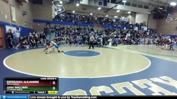 105lbs Cons. Round 6 - Esperanza Alejandre, Zillah (Girls) vs Leah Wallway, La Center (Girls)