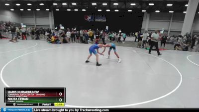 100 lbs Cons. Round 2 - Haris Nurakhunov, Community Youth Center - Concord Campus Wrestling vs Nikita Ceban, Combat School