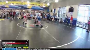 132 lbs Placement (16 Team) - Carson Greenier, Alpha WC vs Talon Maple, Funky Monkey