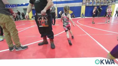 46 lbs Rr Rnd 2 - Piper Schadegg, Skiatook Youth Wrestling vs Joslyn Barr, Mannford Pirate Youth Wrestling