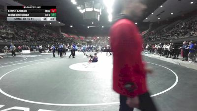 128 lbs Consi Of 16 #1 - Ethan Larsen, Minaretes vs Jesse Enriquez, Golden West