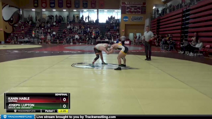 133 lbs Semifinal - Kanin Hable, Simpson vs Joseph Lupton, Graceland ...