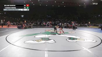 4A/3A/2A/1A Girls 115 3rd Place Match - Alizeah Weikel, Sweet Home Girls vs Delanie Burton, North Valley Girls