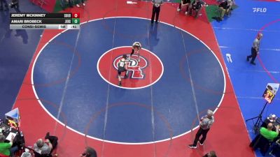 96 lbs Consolation - Jeremy McKinney, Souderton vs Amari Brobeck, Jersey Shore