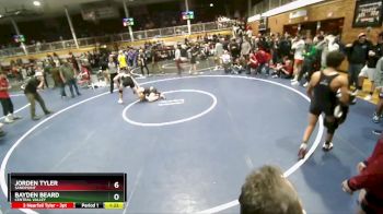 190 lbs Quarterfinal - Jorden Tyler, Sandpoint vs Bayden Beard, Central Valley