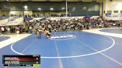 149 lbs Champ. Round 1 - Jared Gumila, North Central College vs Jesus Sanchez, University Of Dubuque