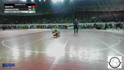 80 lbs 5th Place - Baze Fox, Cowboy Wrestling Club vs BentLee Potter, Prodigy Elite Wrestling