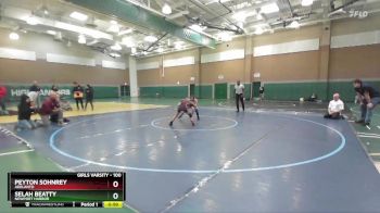 100 lbs Cons. Round 3 - Selah Beatty, Newport Harbor vs Peyton Sohnrey, Adelanto