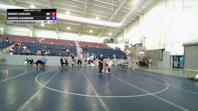58-63 lbs 1st Place Match - Mason Carlson, Shootbox Wrestling Club vs Damian Alejandre, Northside Wrestling Club