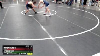 149 lbs Cons. Round 3 - Kage Lenger, Augustana (SD) vs Trae Thilmony, Mary