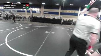 123 lbs 2nd Place - Diamond Juvera, CDM vs Alina Bardoni, Gold Rush Wr Ac