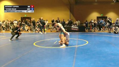 106 lbs Cons. Sub-semis - Anthony Lopera, Ruthless Wrestling Club vs Ryder Ream, ADWC