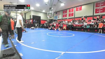 190 lbs Quarterfinal - Carter Edwards, Tulsa Union vs Brett Williams, Rogers High School Boys