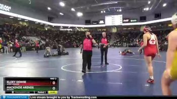 190 lbs Champ. Round 2 - Mackenzie Arends, Nevada vs Kloey Dowse, Saint Ansgar