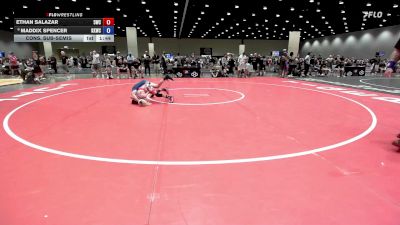 78 lbs Cons. Sub-semis - Ethan Salazar, 505 Wrestling Club vs Maddix Spencer, Keystone Kids Wrestling Club