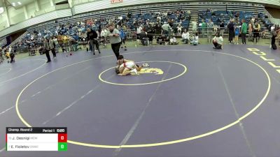 14U Boys - 100 lbs Champ. Round 2 - Edward Fioletov, Dirty Den Wrestling Club / Meriden Youth Wrestling vs Josiah Deonigi, Mat Demon Wrestling Club