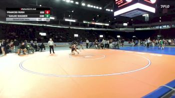 Girls 125 lbs Quarterfinal - Frances Rush, Auburn (Girls) vs Bailee Wagner, Sumner (Girls)