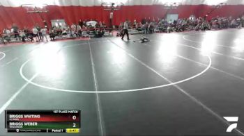 53 lbs 1st Place Match - Briggs Whiting, Illinois vs Briggs Weber, Wisconsin