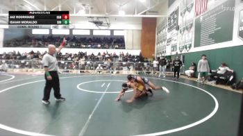 132 lbs Cons. Round 1 - Jaz Rodriguez, Ramona (Riverside) vs Isaiah Moraldo, Sonora (La Habra)