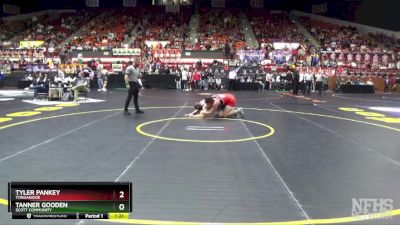 4A 215 lbs Semifinal - Tyler Pankey, Tonganoxie vs Tanner Gooden, Scott Community