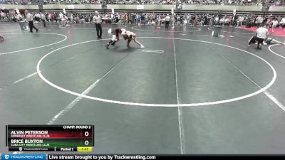 145 lbs Champ. Round 2 - Brice Buxton, Cuba City Wrestling Club vs Alvin Peterson, Somerset Wrestling Club