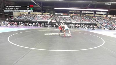 190 lbs Quarterfinal - Makayla Cadet, Topeka-Highland Park HS vs Brooklyn Binkley, Tecumseh-Shawnee Heights HS