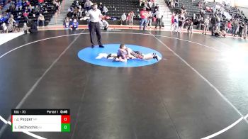 10U - 70 lbs Round 1 - Jaxon Pepper, Mt. Pleasant vs Liam DeChicchis, All American