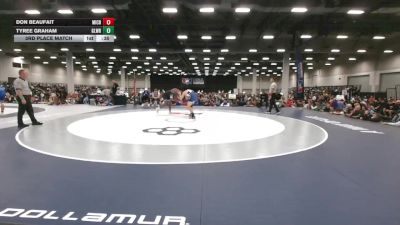 165 lbs 3rd Place Match - Don Beaufait, Michigan vs Tyree Graham, Gladiator Wrestling