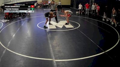 121 lbs Champ. Round 1 - Kyler Giambanco, Fort Cherry Hs vs Raydn Thomas, Valley Hs