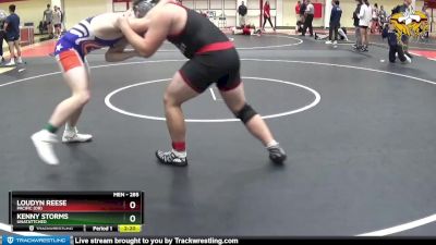 285 lbs Cons. Round 2 - Loudyn Reese, Pacific (OR) vs Kenny Storms, Unatattched