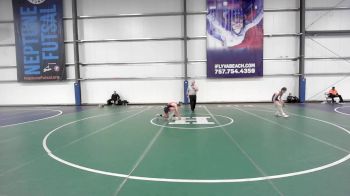 90 lbs Rr Rnd 1 - Nicholas Teal, SVRWC Red vs Gianna Allen, All-American Wrestling Club