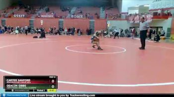 70 lbs 7th Place Match - Carter Sanford, New Palestine Junior High vs Deacon Gibbs, Contenders Wrestling Academy