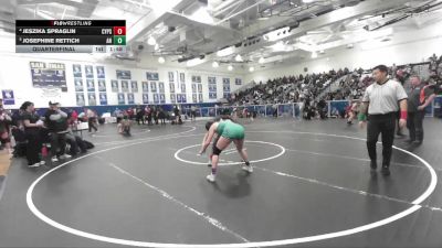 145 lbs Quarterfinal - Josephine Rettich, Aliso Niguel vs Jeszika Spraglin, Cypress